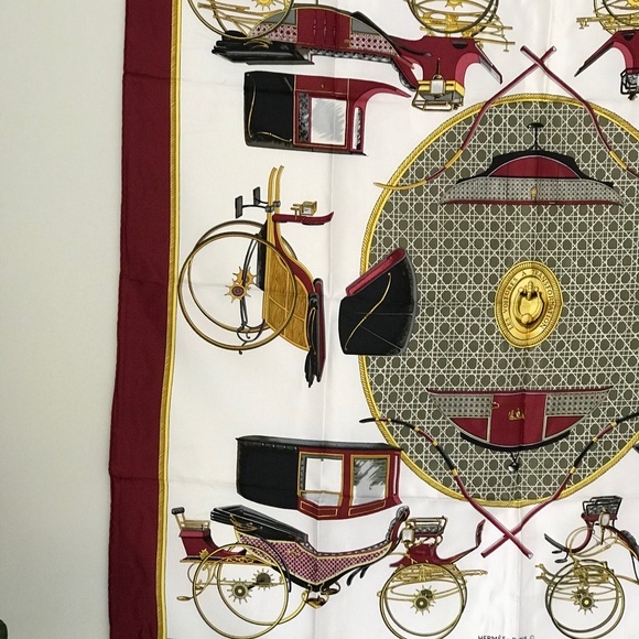 SOLD ⛄️ New Authentic Hermes 100% Silk Scarf - Picture 10 of 16